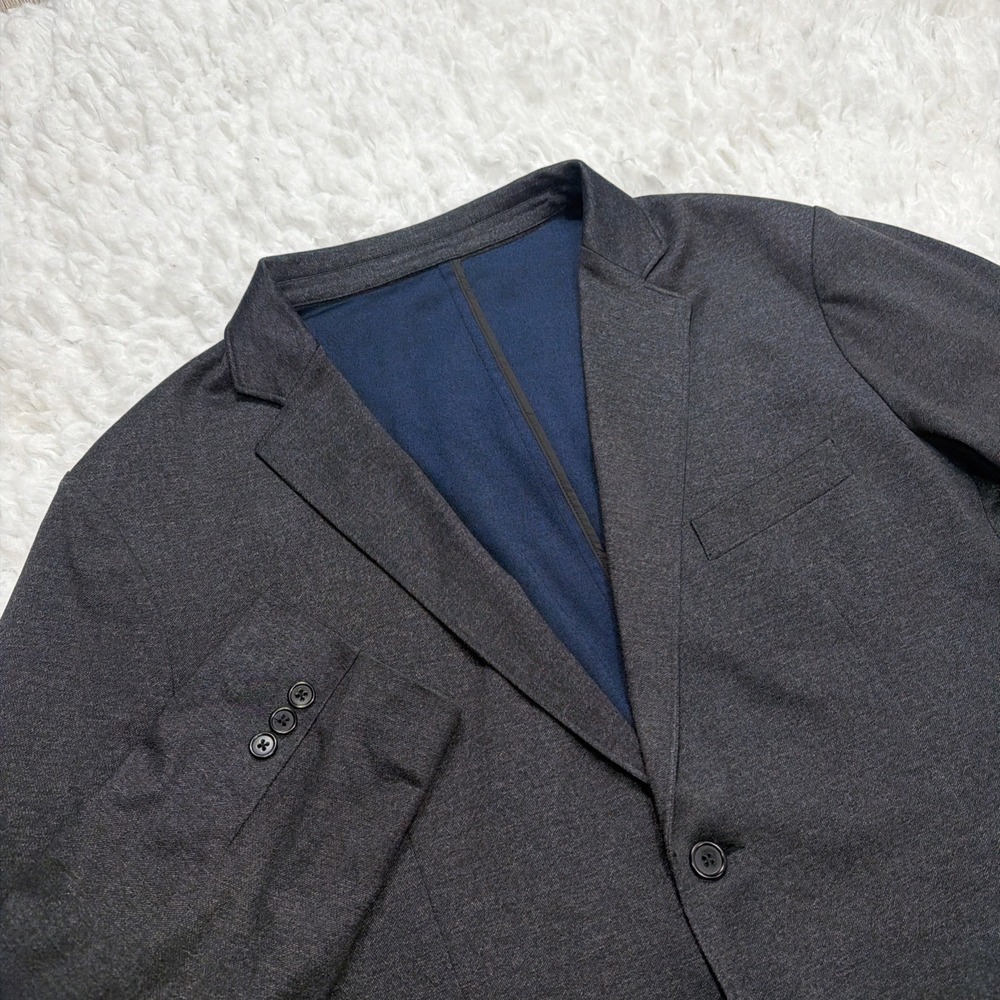 Thomas Dean Unconstructed Summer Sport Coat Blazer Modern Outdoor Gray 48L Long